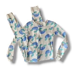Carter's Watercolor Turtle Print Footless Pajamas